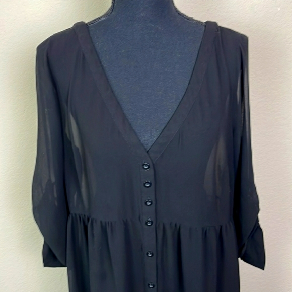 torrid Other - Torrid black babydoll sheer swim cover up dress 5X